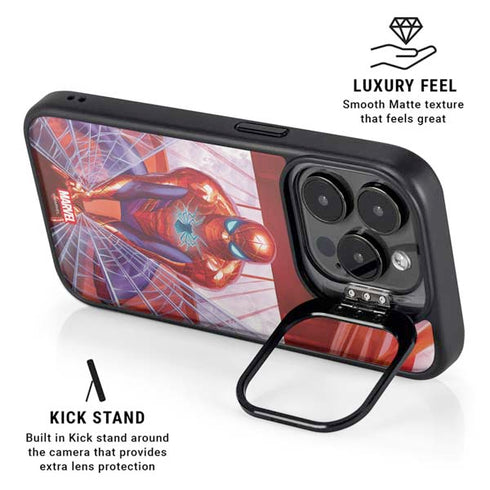 Marvel Spiderman Web Slinger iPhone 16 Pro Kickstand Case